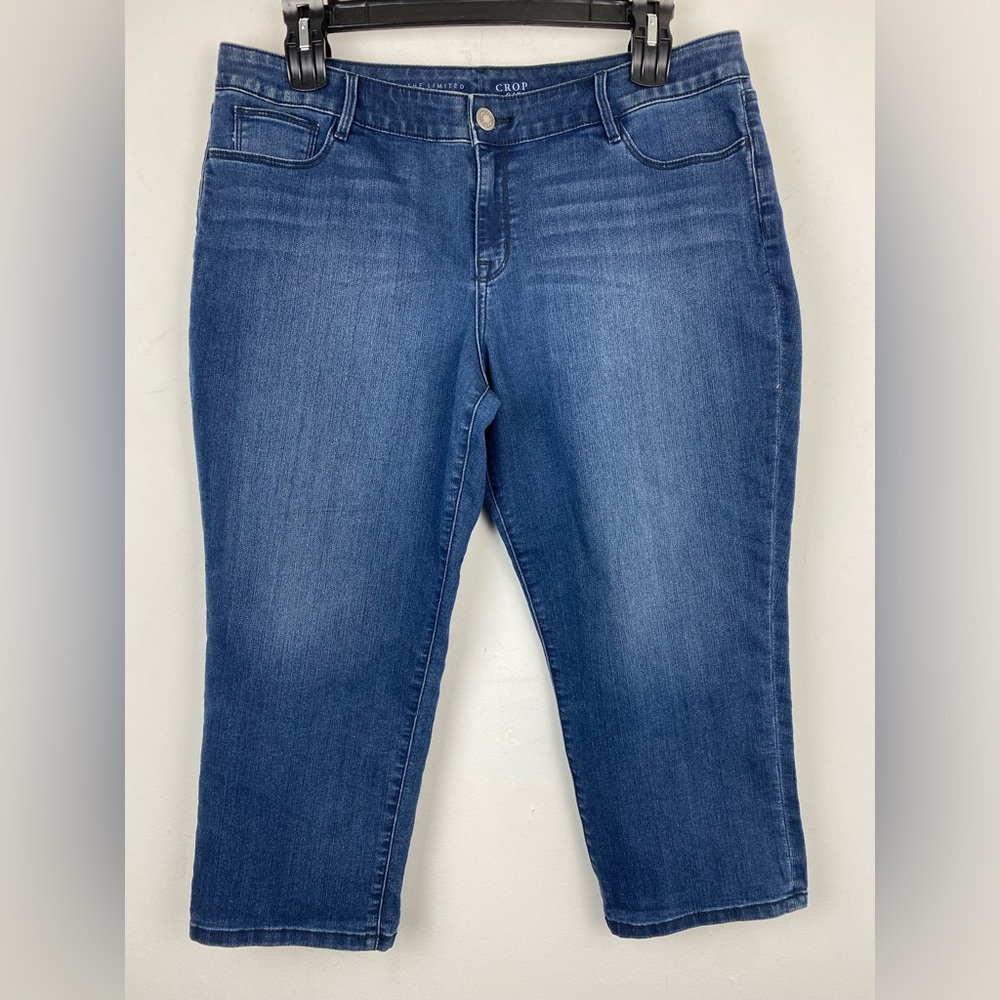 The Limited size 18 Women’s Blue Denim Mid Rise Crop Jeans